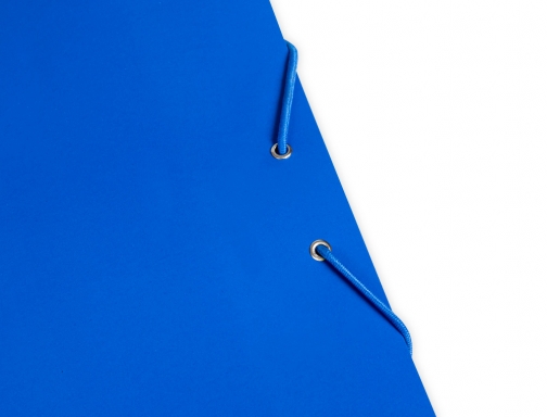 Carpeta Liderpapel gomas folio 3 solapas carton plastificado color azul 165926, imagen 4 mini
