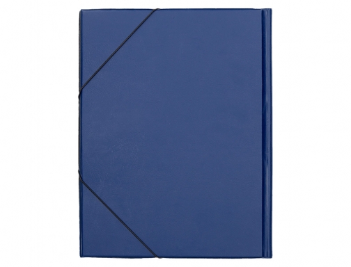 Carpeta Liderpapel gomas folio solapas plastico azul 29663, imagen 3 mini