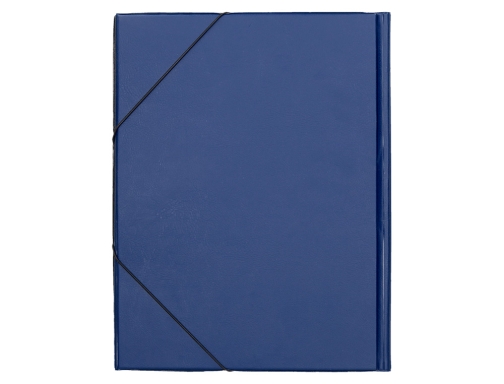 Carpeta Liderpapel gomas folio solapas plastico azul 29663, imagen 3 mini