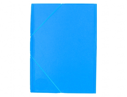 Carpeta Liderpapel gomas plastico folio solapas color celeste 73734, imagen 3 mini
