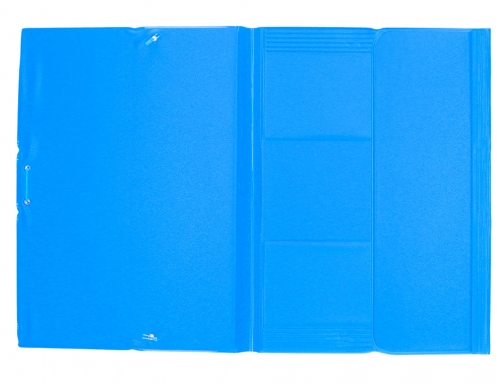 Carpeta Liderpapel gomas plastico folio solapas color celeste 73734, imagen 4 mini