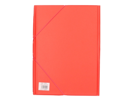 Carpeta Liderpapel gomas plastico folio solapas color rojo 73737, imagen 3 mini