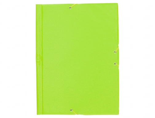 Carpeta Liderpapel gomas plastico folio solapas color verde pistacho 73738, imagen 2 mini