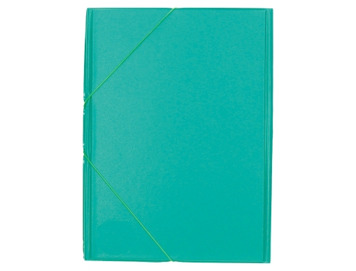 Carpeta Liderpapel gomas plastico folio solapas color verde pistacho 73738, imagen 2 mini