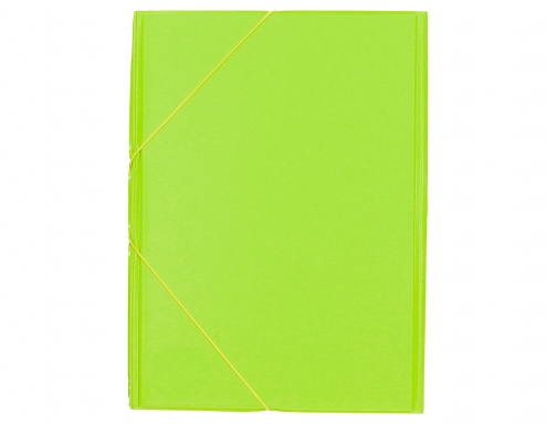 Carpeta Liderpapel gomas plastico folio solapas color verde pistacho 73738, imagen 3 mini
