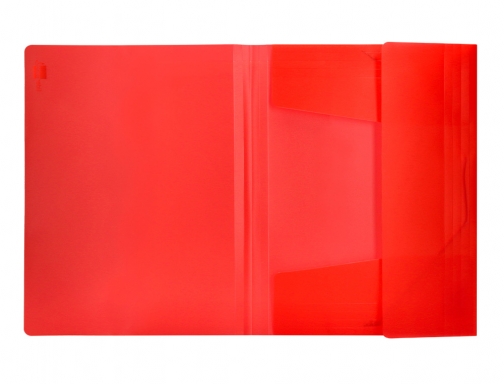 Carpeta Liderpapel gomas solapas 34960 polipropileno Din A4 rojo translucido 19993, imagen 5 mini