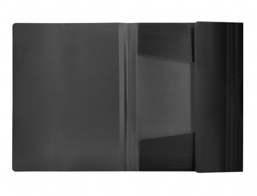 Carpeta Liderpapel gomas solapas 38725 polipropileno Din A4 negro opaco 19682, imagen 5 mini