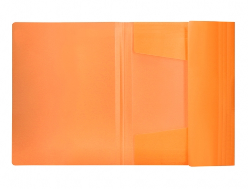 Carpeta Liderpapel gomas solapas polipropileno Din A4 naranja fluor opaco 10904, imagen 5 mini