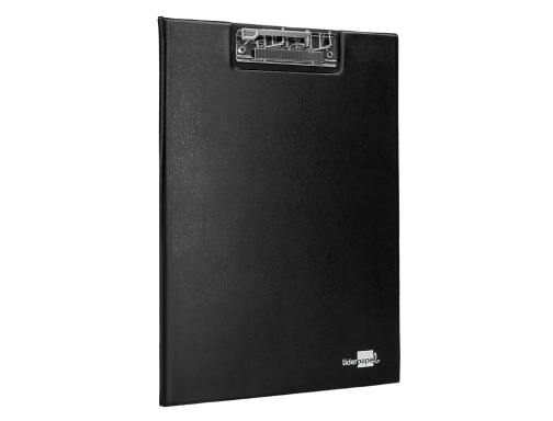 Carpeta Liderpapel miniclip superior folio plastico negro 24969, imagen 3 mini