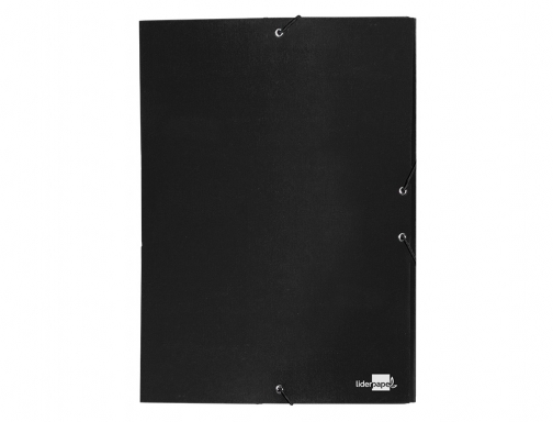 Carpeta proyectos Liderpapel folio lomo 30mm carton forrado negra 25278 , negro, imagen 3 mini