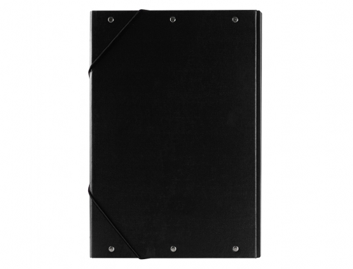 Carpeta proyectos Liderpapel folio lomo 30mm carton forrado negra 25278 , negro, imagen 4 mini