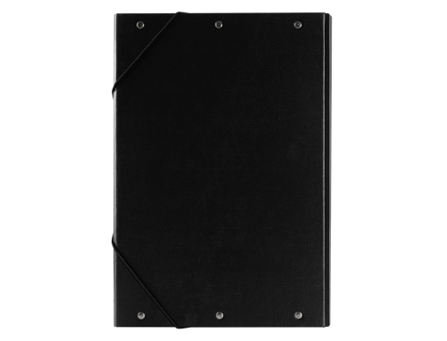 Carpeta proyectos Liderpapel folio lomo 30mm carton forrado negra 25278 , negro, imagen 4 mini