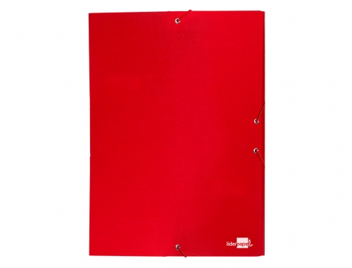 Carpeta proyectos Liderpapel folio lomo 30mm carton forrado roja 25280 , rojo, imagen 3 mini