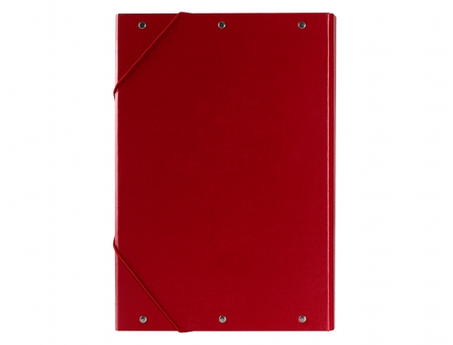 Carpeta proyectos Liderpapel folio lomo 30mm carton forrado roja 25280 , rojo, imagen 4 mini