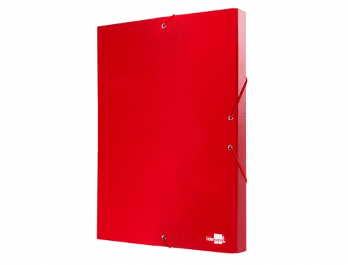 Carpeta proyectos Liderpapel folio lomo 30mm carton forrado roja 25280 , rojo, imagen 5 mini