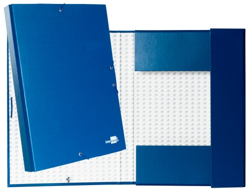 Carpeta proyectos Liderpapel folio lomo 30mm carton forradoazul 25281, imagen 2 mini