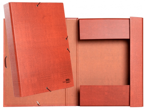 Carpeta proyectos Liderpapel folio lomo 30mm carton forrado cuero 25282, imagen 2 mini