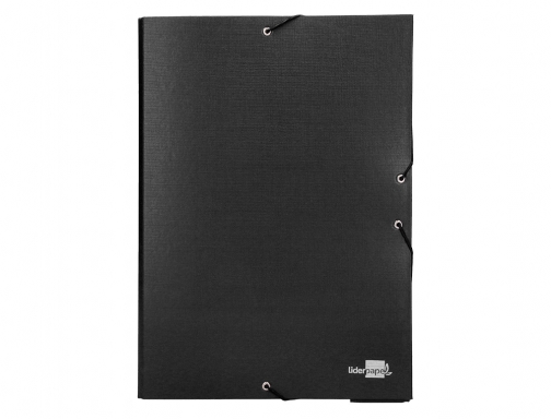 Carpeta proyectos Liderpapel folio lomo 50mm carton forradonegra 25283 , negro, imagen 3 mini