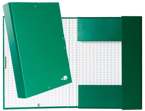 Carpeta proyectos Liderpapel folio lomo 50mm carton forradoverde 25284, imagen 2 mini