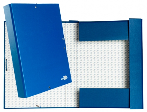 Carpeta proyectos Liderpapel folio lomo 50mm carton forradoazul 25286, imagen 2 mini