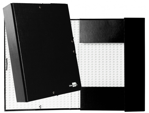 Carpeta proyectos Liderpapel folio lomo 70mm carton forradonegra 25288 , negro, imagen 2 mini