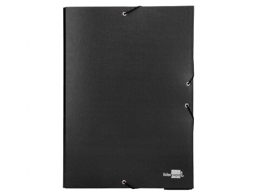 Carpeta proyectos Liderpapel folio lomo 70mm carton forradonegra 25288 , negro, imagen 3 mini