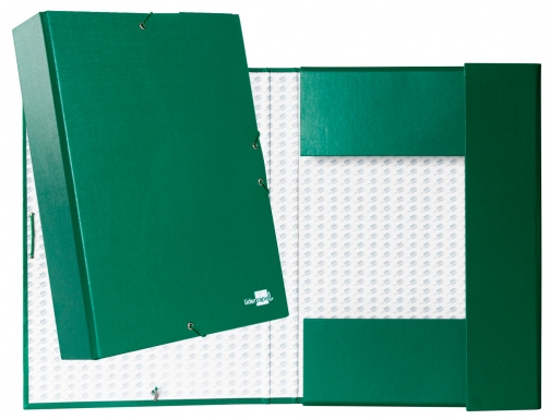 Carpeta proyectos Liderpapel folio lomo 70mm carton forradoverde 25289, imagen 2 mini