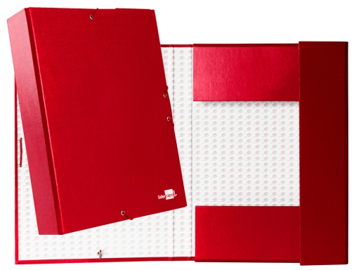 Carpeta proyectos Liderpapel folio lomo 70mm carton forradoroja 25290 , rojo, imagen 2 mini