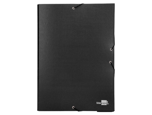 Carpeta proyectos Liderpapel folio lomo 90mm carton forrado negra 25293 , negro, imagen 3 mini