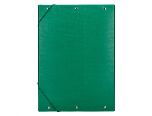 Carpeta proyectos Liderpapel folio lomo 90mm carton forrado verde 25294, imagen 4 mini