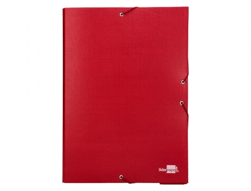 Carpeta proyectos Liderpapel folio lomo 90mm carton forrado roja 25295 , rojo, imagen 3 mini