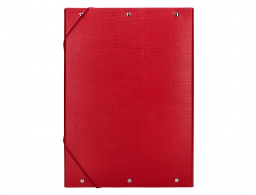 Carpeta proyectos Liderpapel folio lomo 90mm carton forrado roja 25295 , rojo, imagen 4 mini