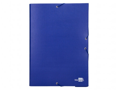 Carpeta proyectos Liderpapel folio lomo 90mm carton forrado azul 25296, imagen 3 mini