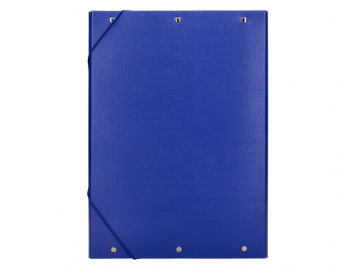 Carpeta proyectos Liderpapel folio lomo 90mm carton forrado azul 25296, imagen 4 mini