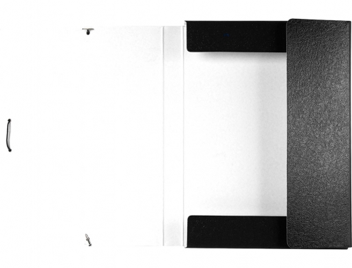 Carpeta proyectos Liderpapel folio lomo 30mm carton gofrado negra 37336 , negro, imagen 5 mini