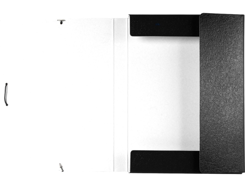 Carpeta proyectos Liderpapel folio lomo 30mm carton gofrado negra 37336 , negro, imagen 5 mini