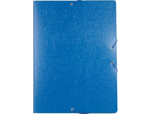 Carpeta proyectos Liderpapel folio lomo 30mm carton gofrado azul 37337, imagen 2 mini