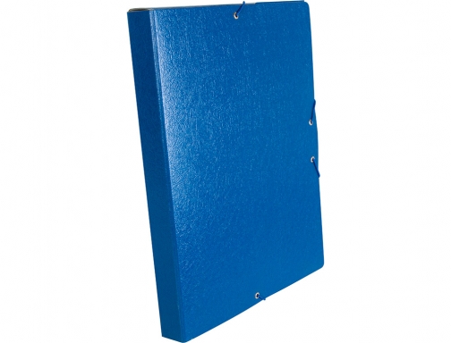 Carpeta proyectos Liderpapel folio lomo 30mm carton gofrado azul 37337, imagen 4 mini