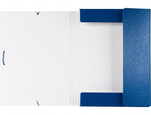 Carpeta proyectos Liderpapel folio lomo 30mm carton gofrado azul 37337, imagen 5 mini