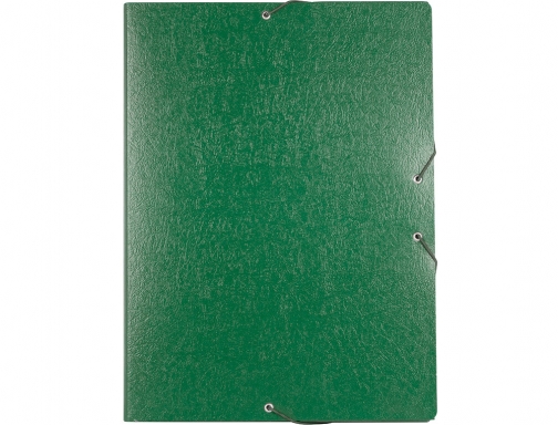 Carpeta proyectos Liderpapel folio lomo 30mm carton gofrado verde 37338, imagen 2 mini