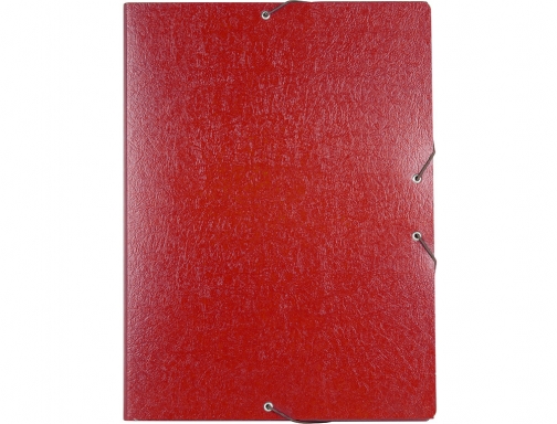 Carpeta proyectos Liderpapel folio lomo 30mm carton gofrado roja 37339 , rojo, imagen 2 mini