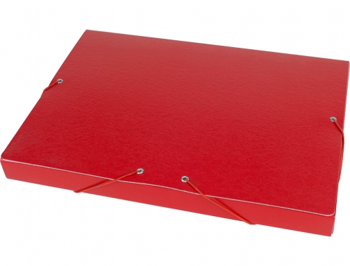 Carpeta proyectos Liderpapel folio lomo 30mm carton gofrado roja 37339 , rojo, imagen 3 mini
