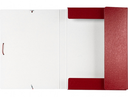 Carpeta proyectos Liderpapel folio lomo 30mm carton gofrado roja 37339 , rojo, imagen 5 mini