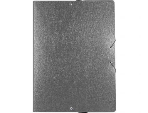 Carpeta proyectos Liderpapel folio lomo 30mm carton gofrado gris 37340, imagen 2 mini