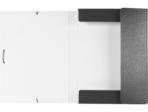 Carpeta proyectos Liderpapel folio lomo 30mm carton gofrado gris 37340, imagen 5 mini
