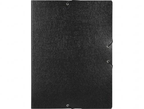 Carpeta proyectos Liderpapel folio lomo 50mm carton gofrado negra 37341 , negro, imagen 3 mini