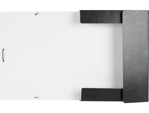 Carpeta proyectos Liderpapel folio lomo 50mm carton gofrado negra 37341 , negro, imagen 5 mini