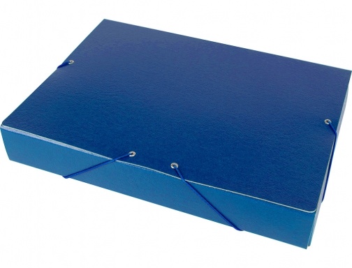 Carpeta proyectos Liderpapel folio lomo 50mm carton gofrado azul 37342, imagen 3 mini