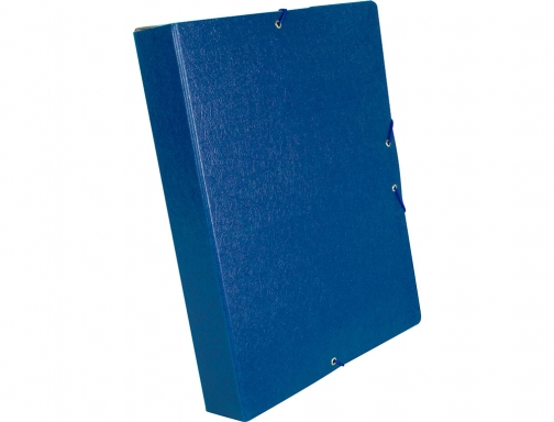 Carpeta proyectos Liderpapel folio lomo 50mm carton gofrado azul 37342, imagen 4 mini