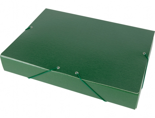 Carpeta proyectos Liderpapel folio lomo 50mm carton gofrado verde 37343, imagen 3 mini